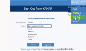 Read more about the article KAMAR – Signing Out of School (Staff)