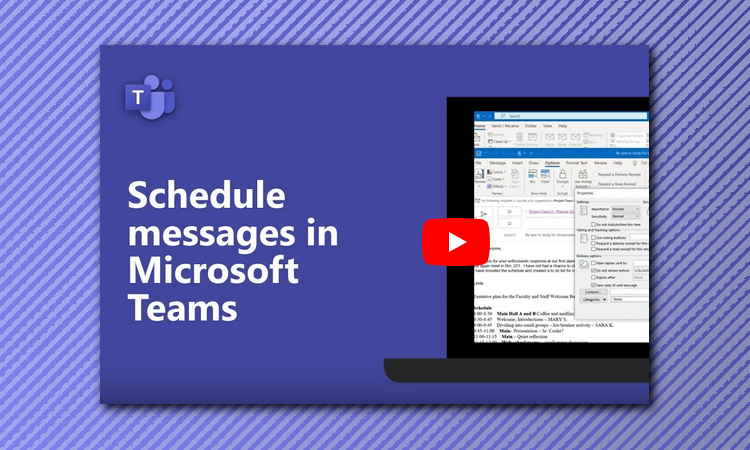 Read more about the article Teams – Schedule Posts